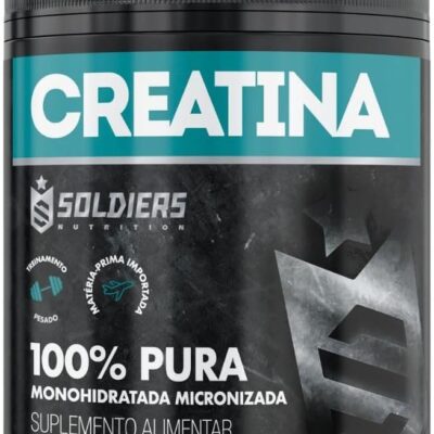 Creatina Monohidratada Pote 300g – 100% Pura  – Soldiers Nutrition